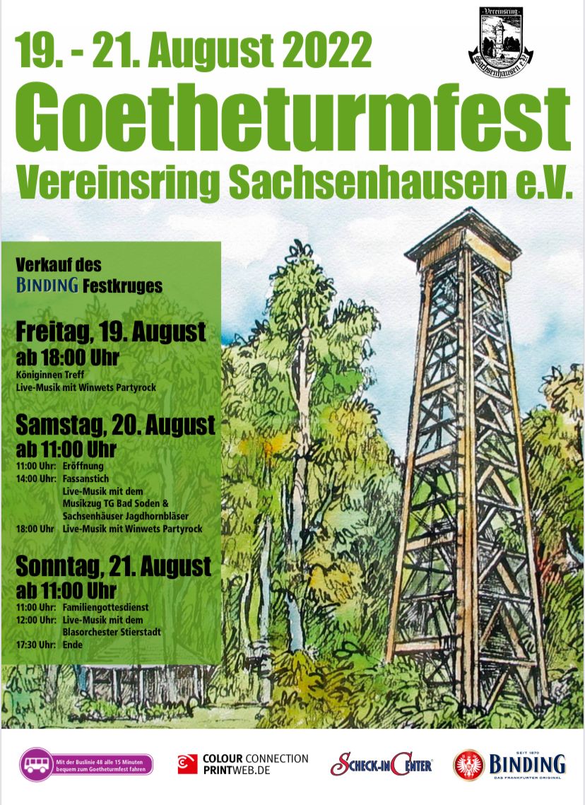 Plakat Goetheturmfest22